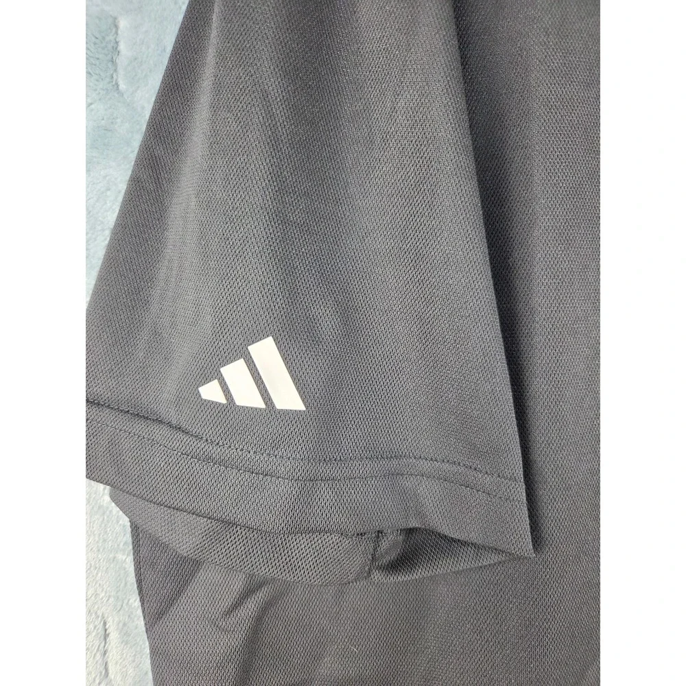 Adidas A430 SLD Pique Golf Polo Shirt Mens XL Black Short Sleeve New IB7337
